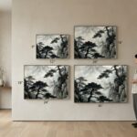 Impasto wildflower painting